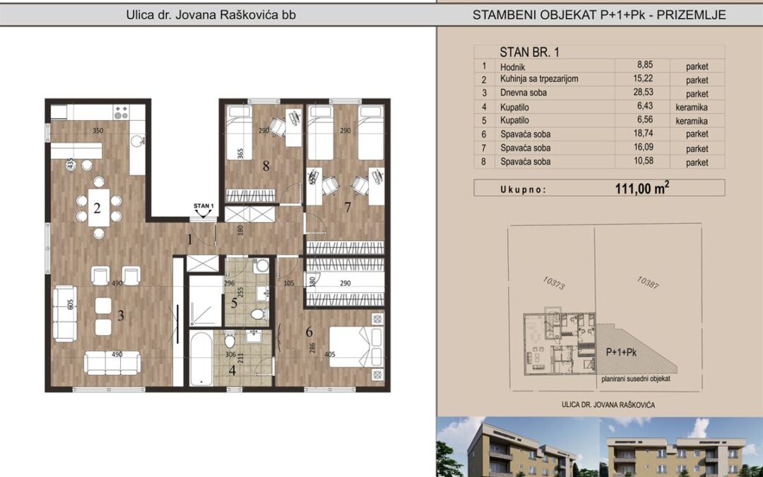 Stan 1A 111,00 m2