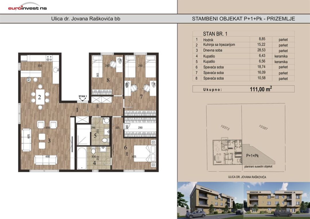 Stan 1A 111,00 m2