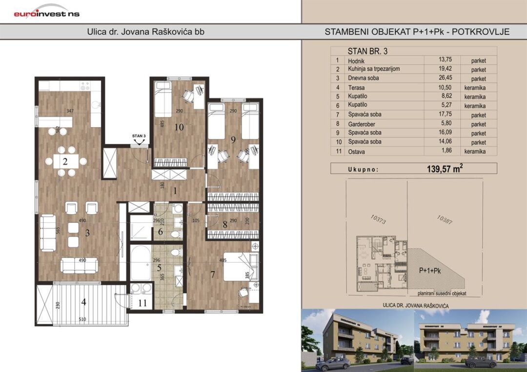 Stan 3A 139,57 m2